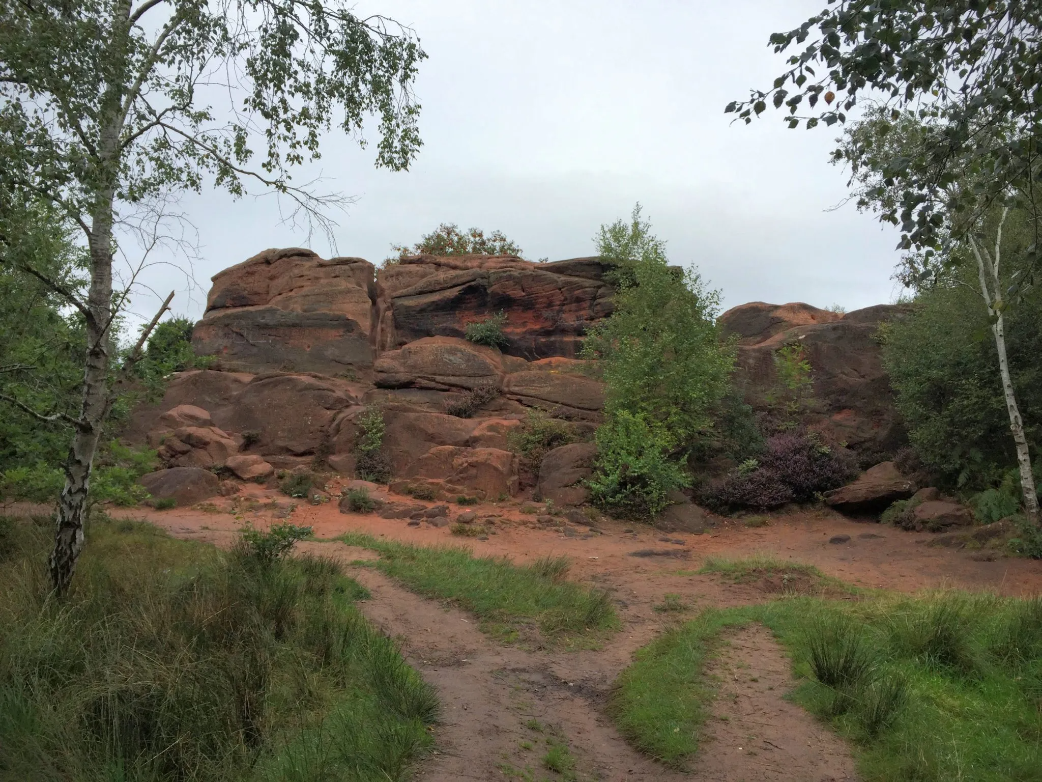 Thor's Stone, a sandstone outcrop and the basis for the name of the village of Thurstaston